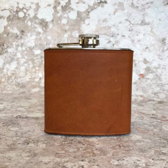 Leather Hip Flask Lg Leatherworks
