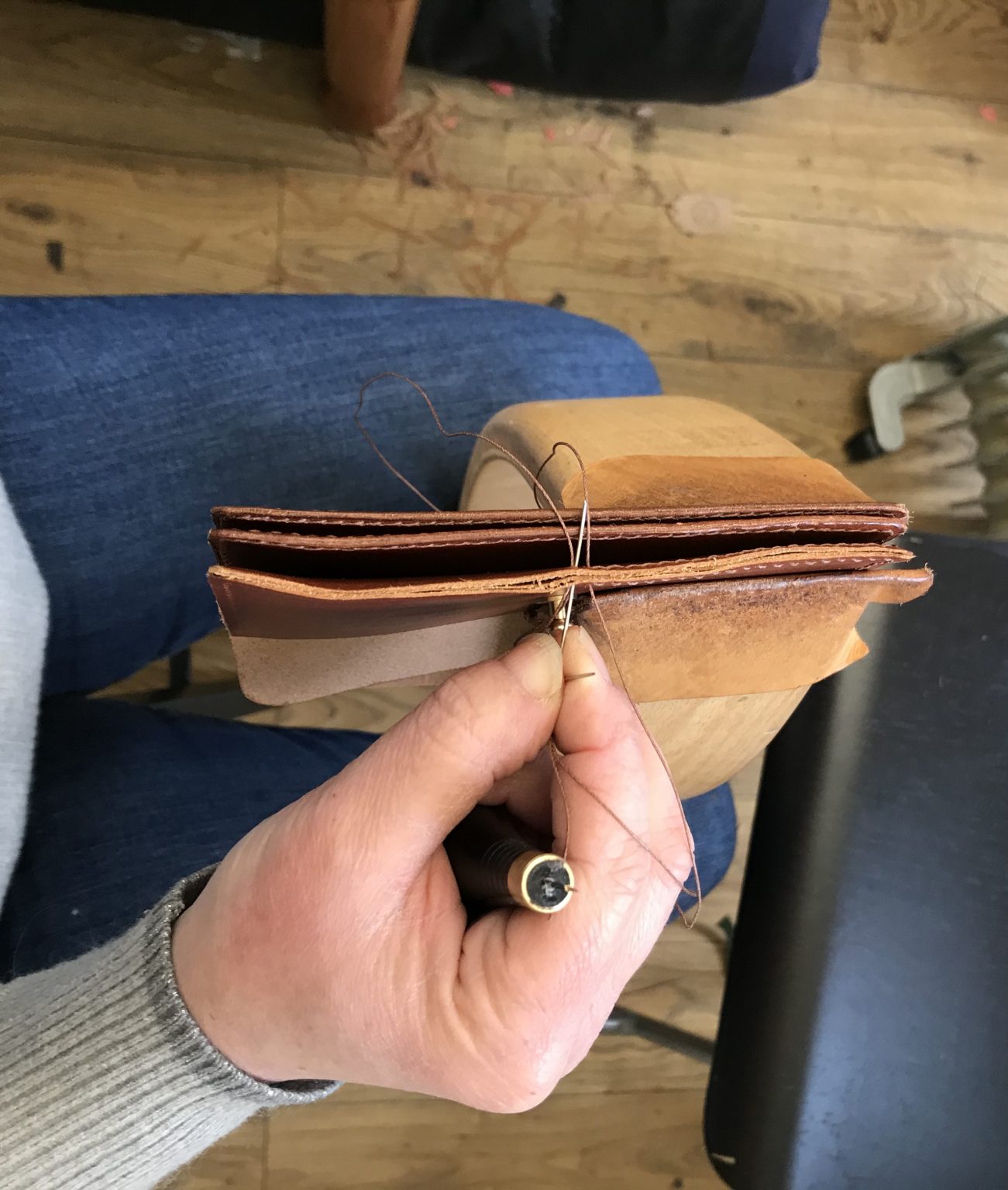 How to hand stitch leather LG Leatherworks