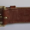 Personalised leather belt