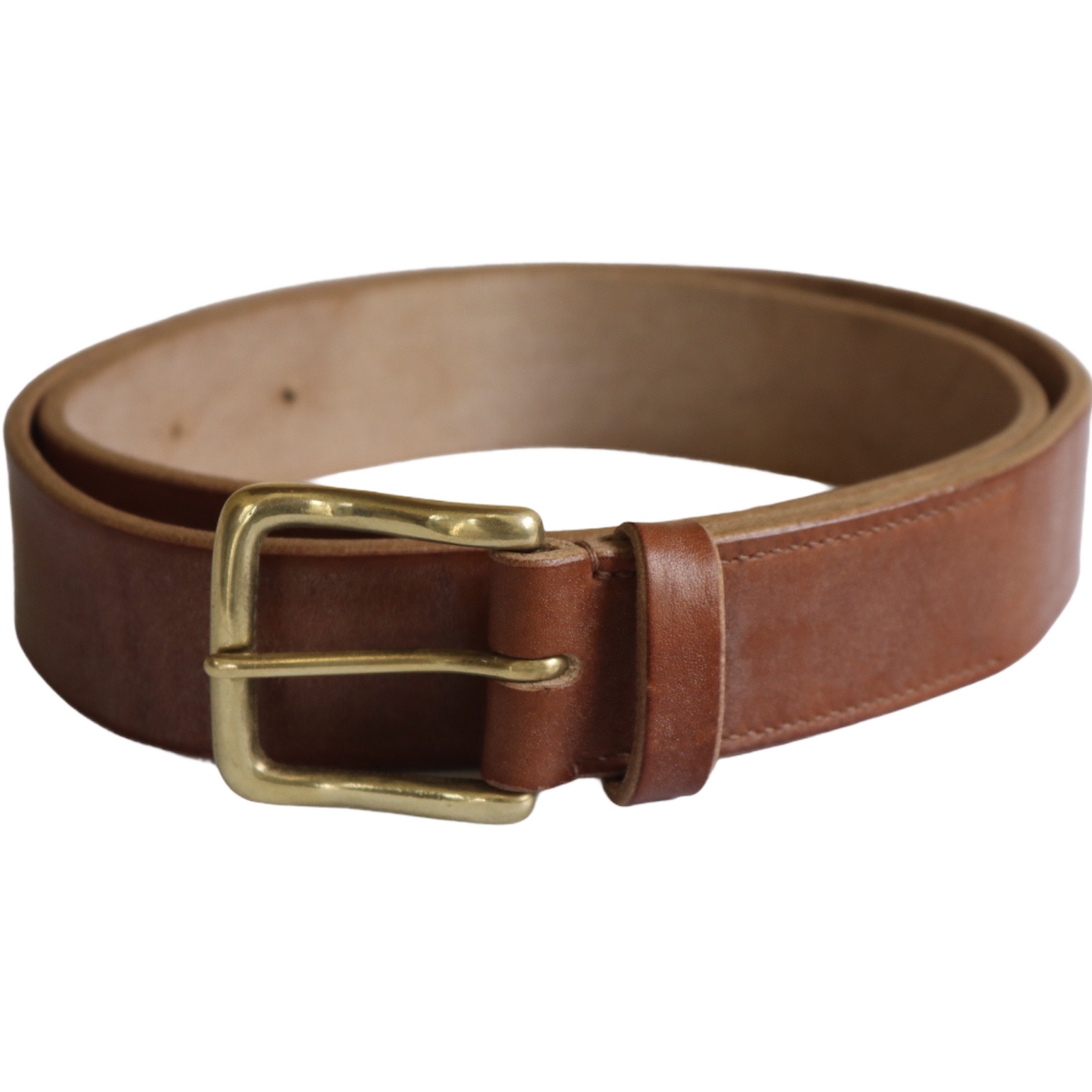 Mens oak bark leather belt - LG Leatherworks